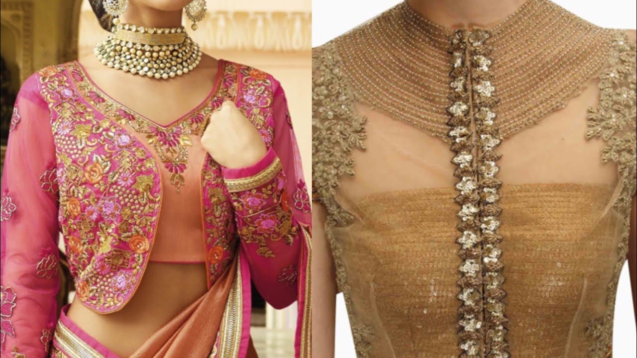 Saree Blouse Designs With Net Back - Fashion And Beauty